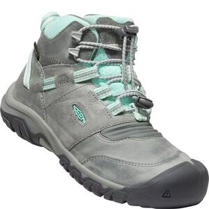 Size 7 Youth Keen Kids Gray and Mint Rain & Snow Boots